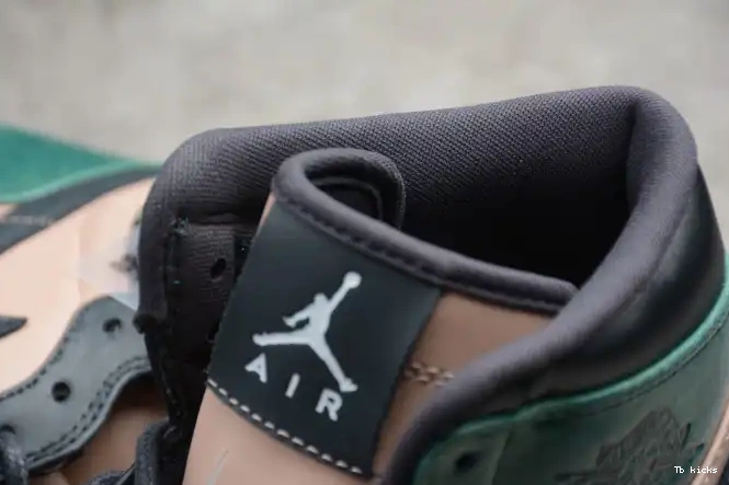 Rep TBK Green 1 Jordan Retro Anthracite Bio AH7389-203 Air High Mystic Beige 0407